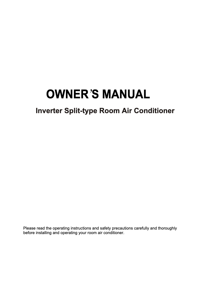 Imagen de la primera página del manual del dispositivo MSH-12HRDN1