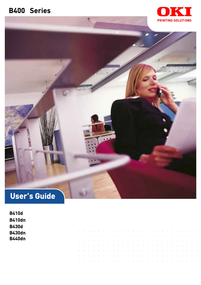 Page n°1 - Manuel utilisateur OKI B440dn