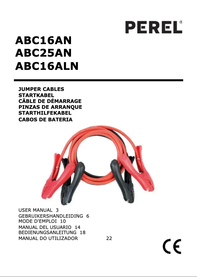 Page 1 de la notice Manuel utilisateur Perel ABC25AN