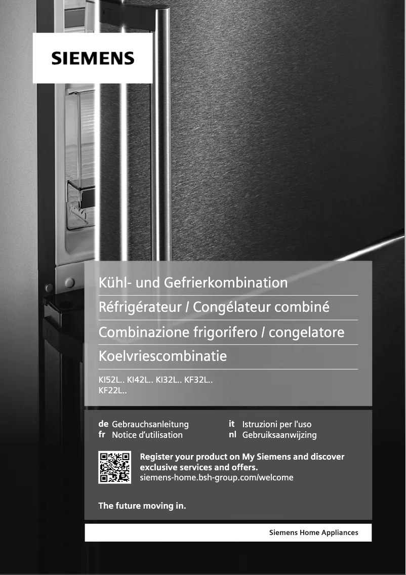 Page n°1 - Manuel utilisateur Siemens KI52LADE0