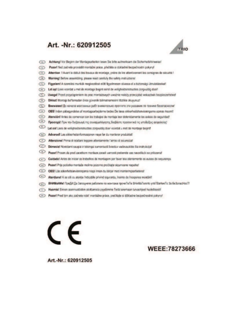 Image de la première page du manuel de l'appareil Lordanos 620912505