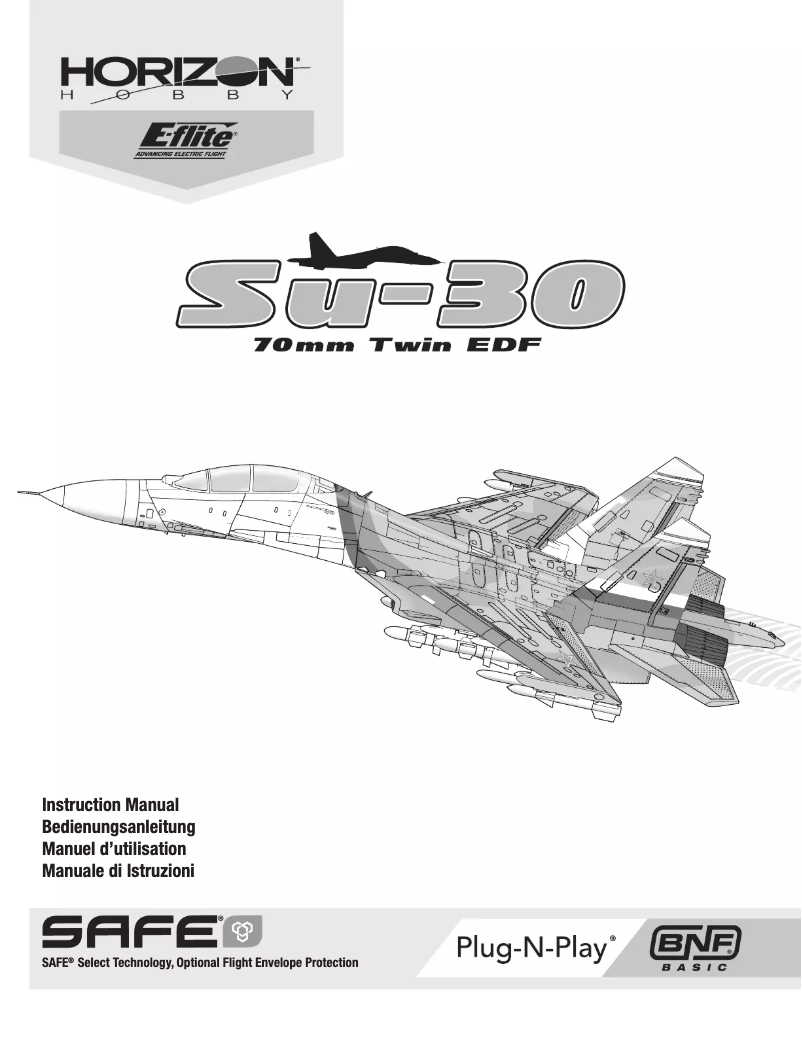 Image de la première page du manuel de l'appareil SU-30 Twin