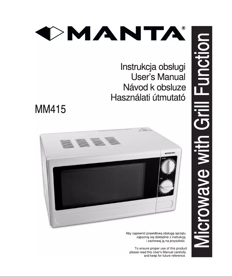 Image de la première page du manuel de l'appareil MM415