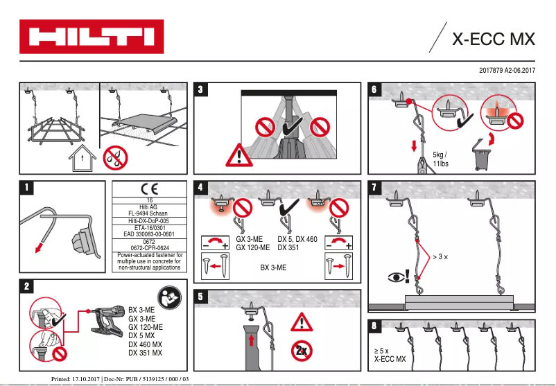 Página 1 del manual Manual de usuario Hilti X-ECC MX