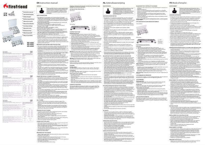Page n°1 - Manuel utilisateur FireFriend KO-6384