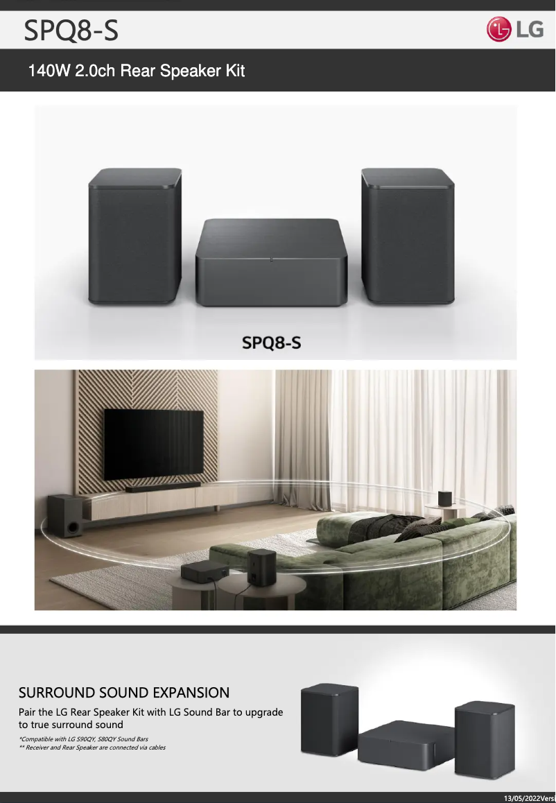 Image de la première page du manuel de l'appareil SPQ8-S