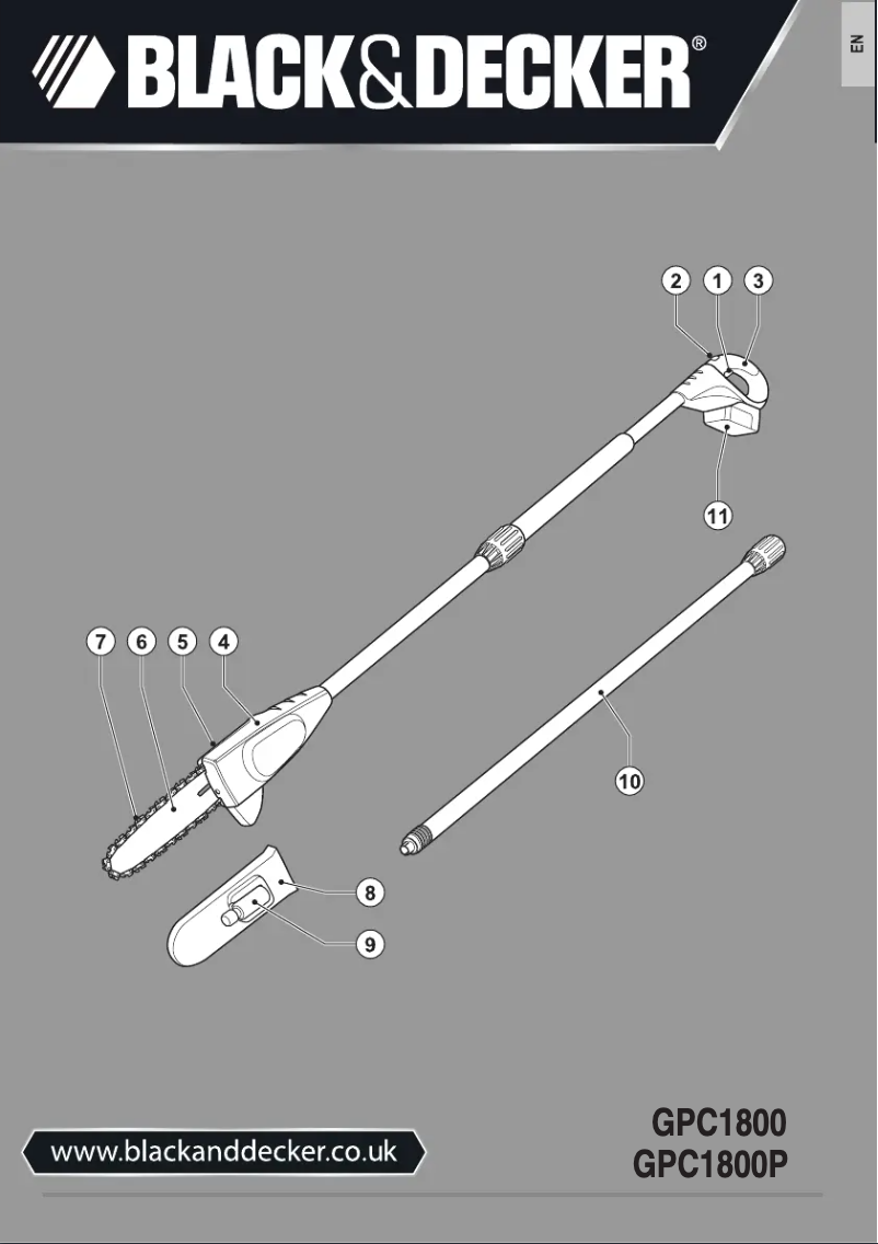 Image de la première page du manuel de l'appareil GPC1800