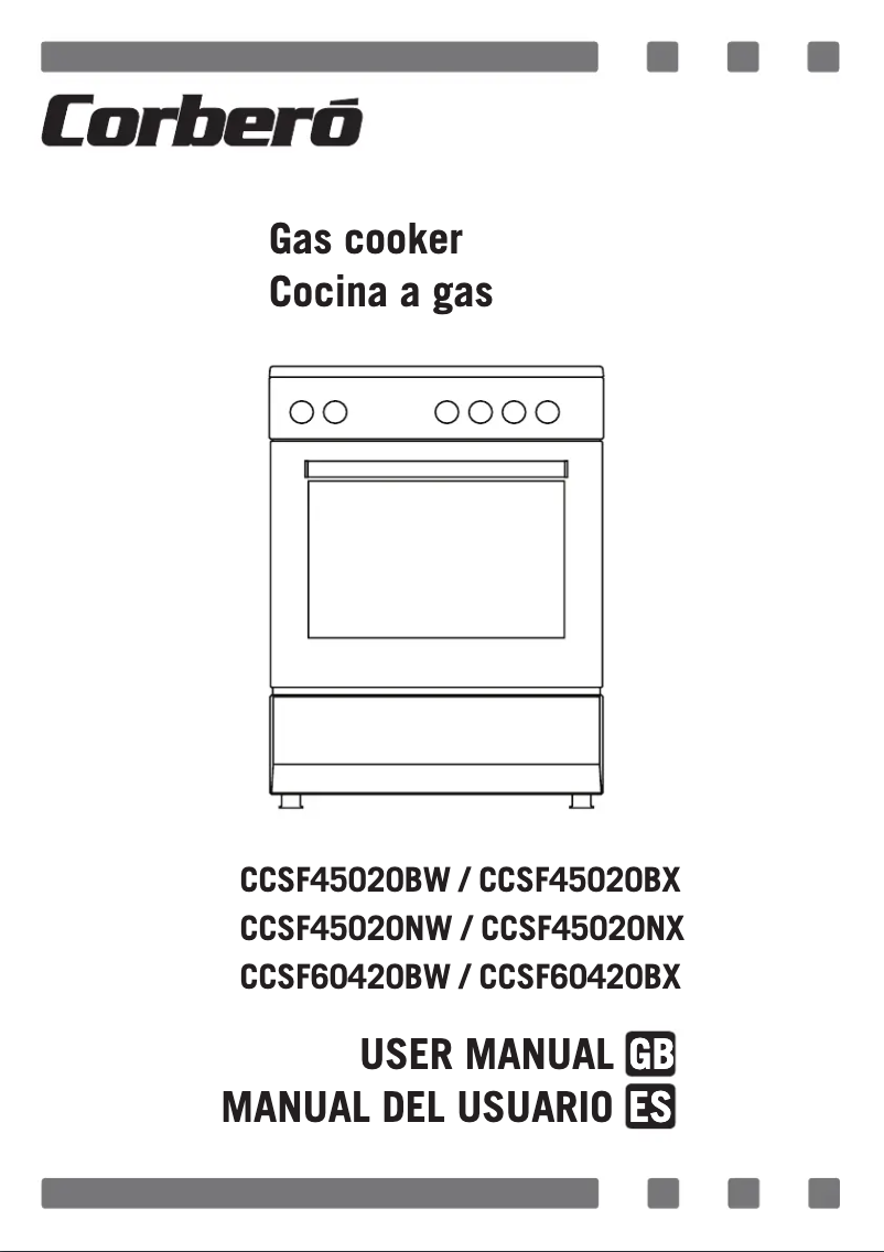 Page 1 de la notice Manuel utilisateur Corbero CCSF60420BW