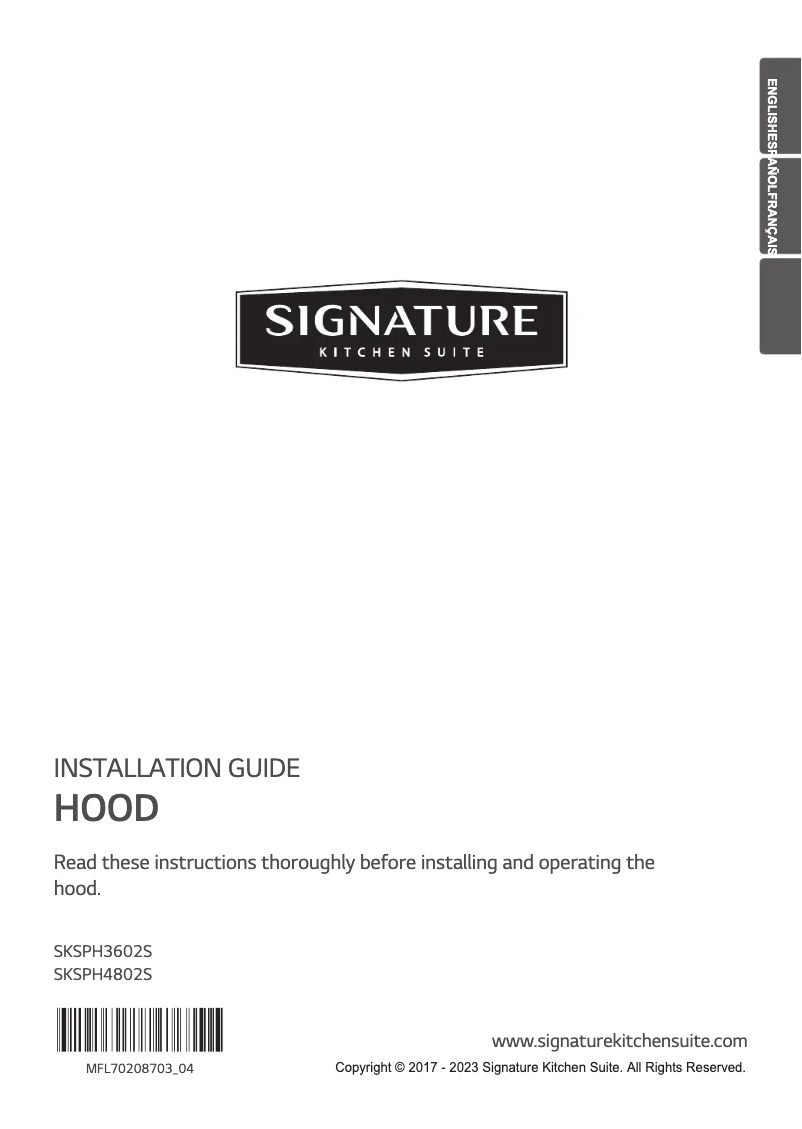 Image de la première page du manuel de l'appareil SKSCH3601S