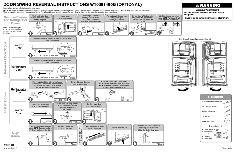 Page n°1 - Instructions / montage Maytag MRT711BZDM