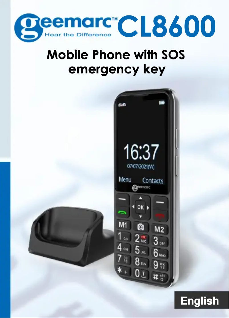 Página 1 del manual Manual de usuario Geemarc CL8600