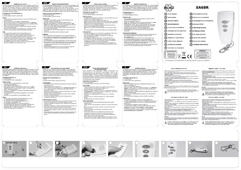 Page n°1 - Manuel utilisateur Elro SA68R