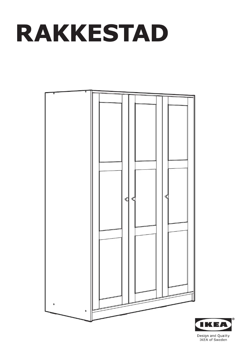 Página 1 del manual Manual de usuario Ikea RAKKESTAD 004.537.65