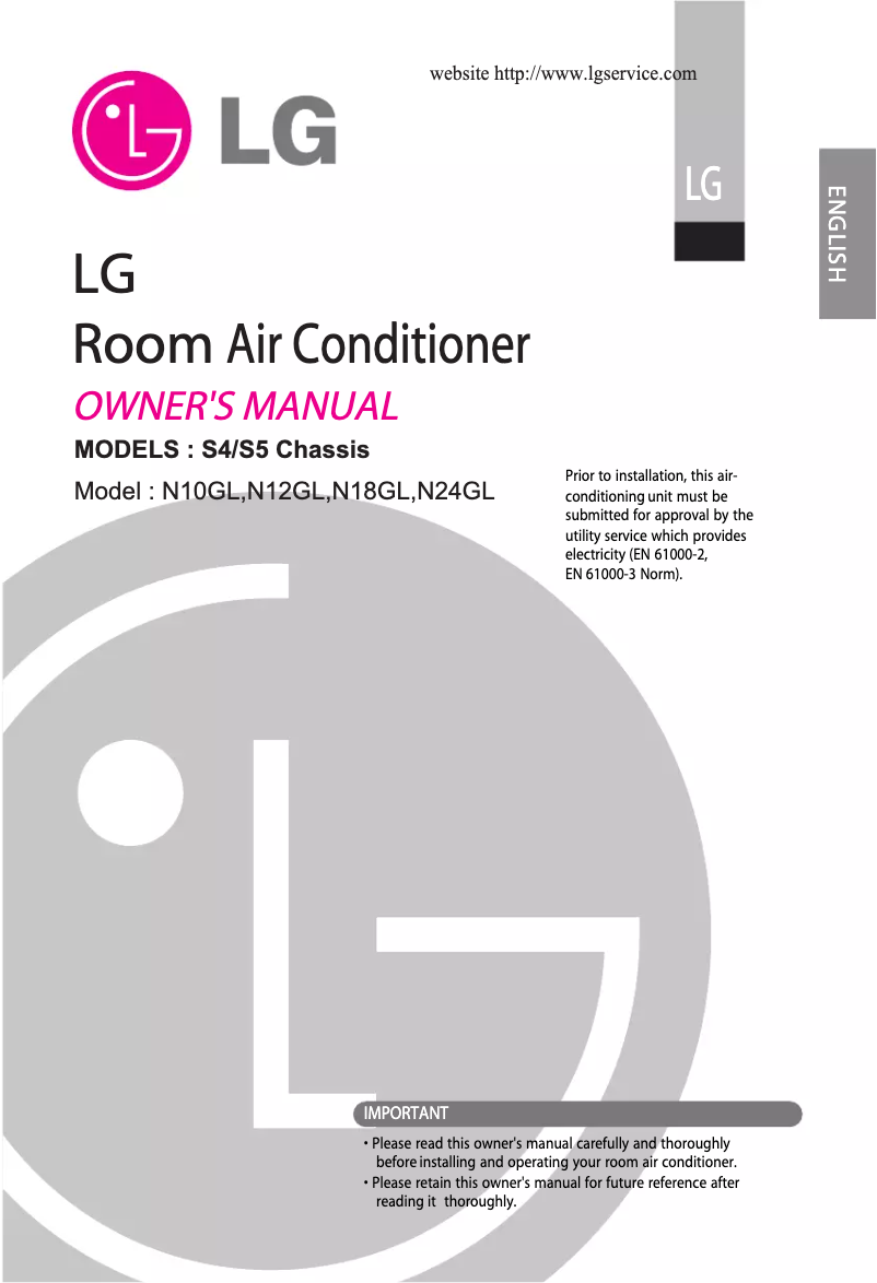 Page 1 de la notice Manuel utilisateur LG HSN18GB