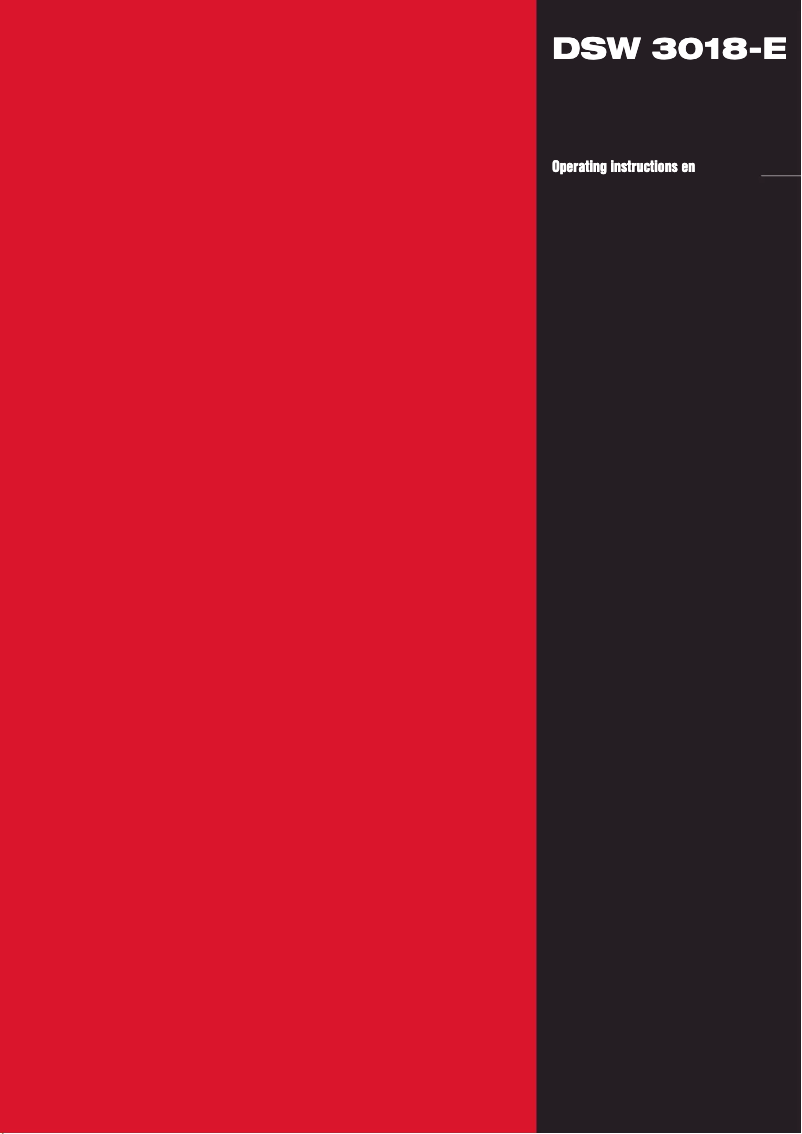 Página 1 del manual Manual de usuario Hilti DSW 3018-E 3x480V PR