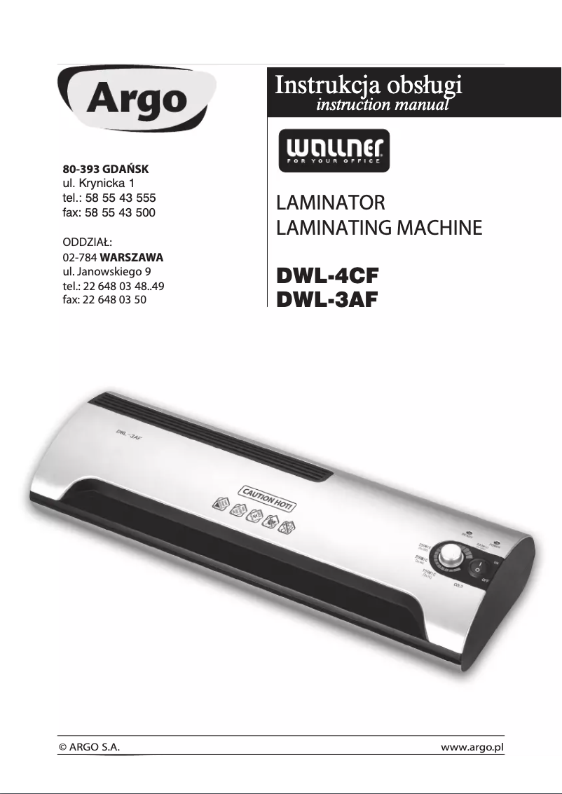 Image de la première page du manuel de l'appareil DWL-4CF