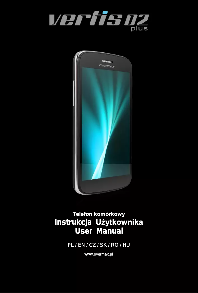 Page 1 de la notice Manuel utilisateur Overmax Vertis02