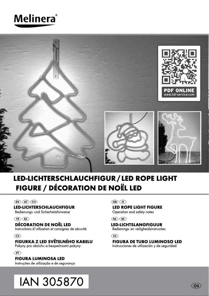 Page n°1 - Manuel utilisateur Melinera HG03932A