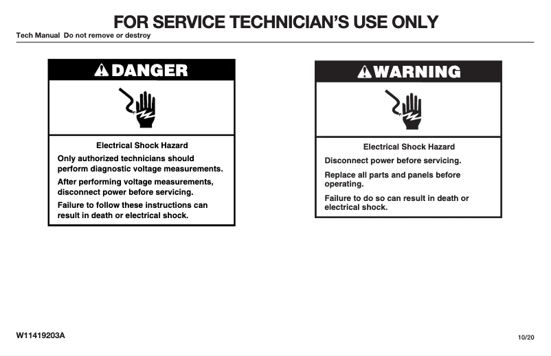 Page 1 de la notice Manuel utilisateur Whirlpool WOS51EC7HS