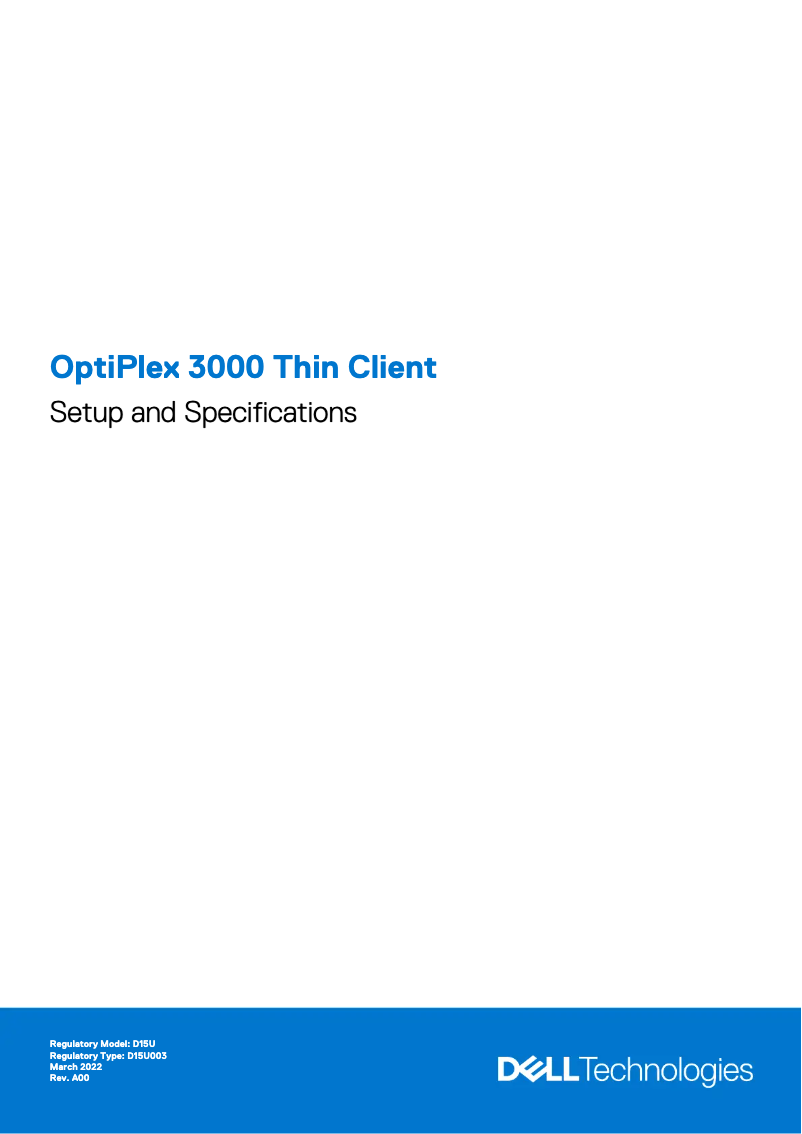 Page n°1 - Manuel utilisateur Dell OptiPlex