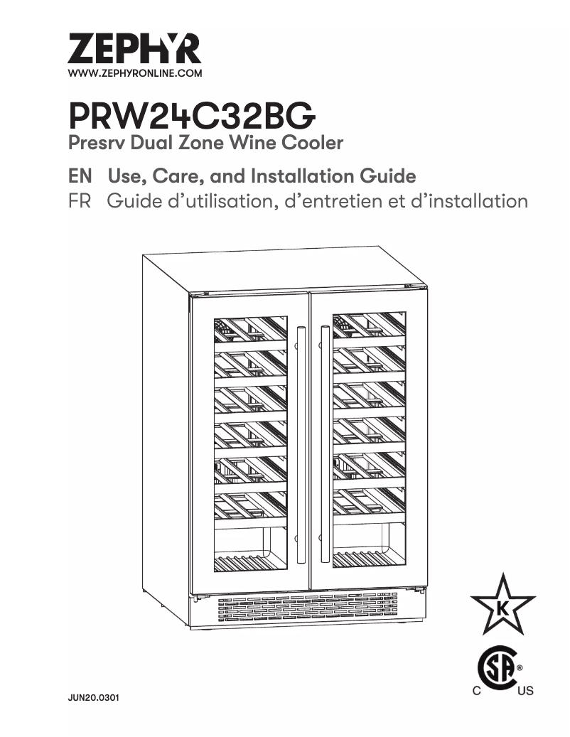 Image de la première page du manuel de l'appareil PRW24C32BG