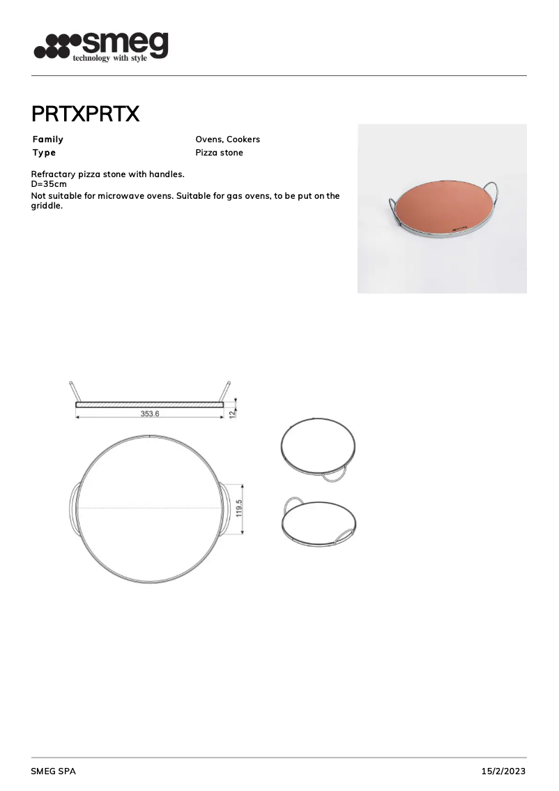 Page n°1 - Brochure Smeg PRTX