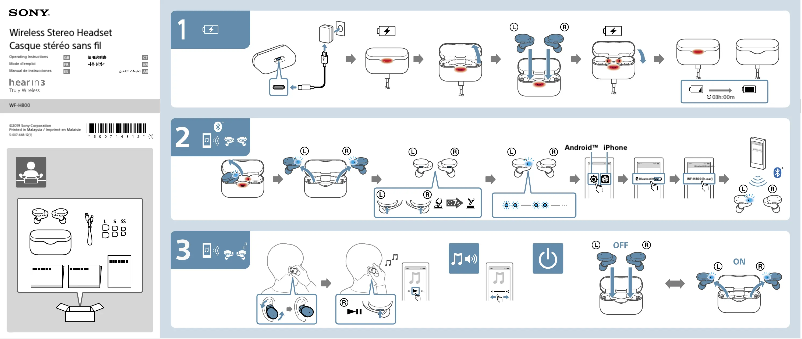 Página 1 del manual Manual de usuario Sony WF-H800
