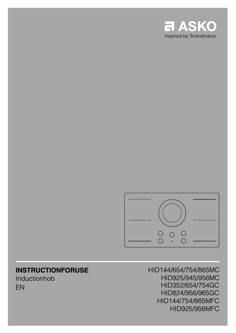 Page 1 de la notice Guide d'installation Asko HID654GC