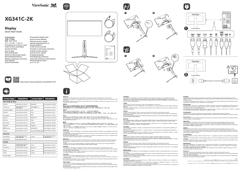 Página 1 del manual Guía de inicio rápido Viewsonic XG341C-2K