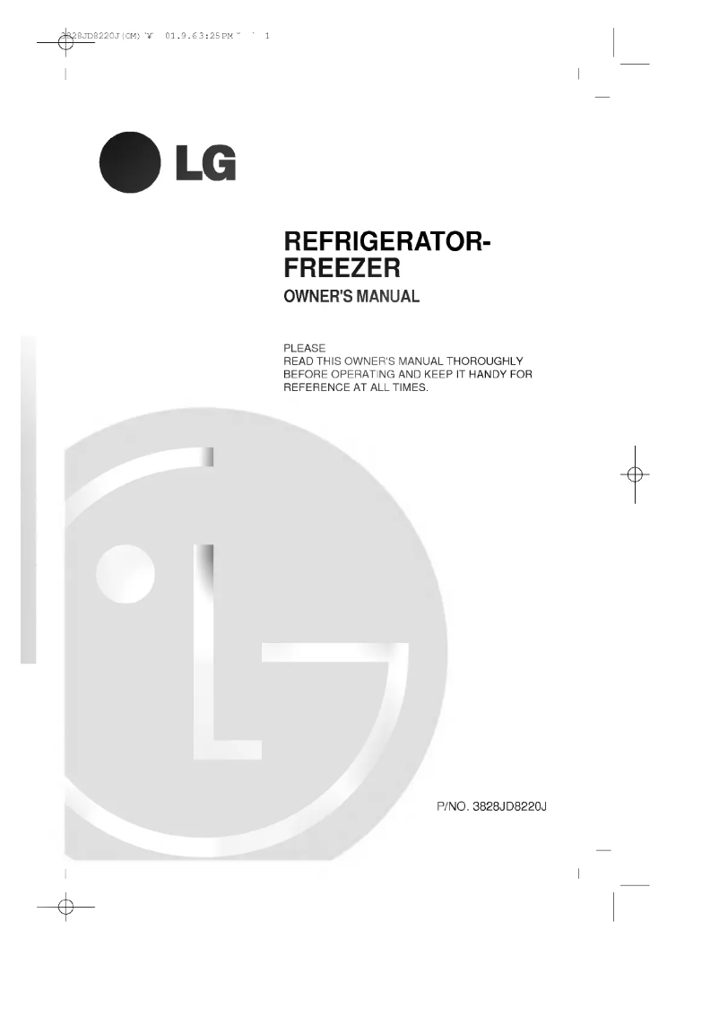 Image de la première page du manuel de l'appareil GR-T542GT