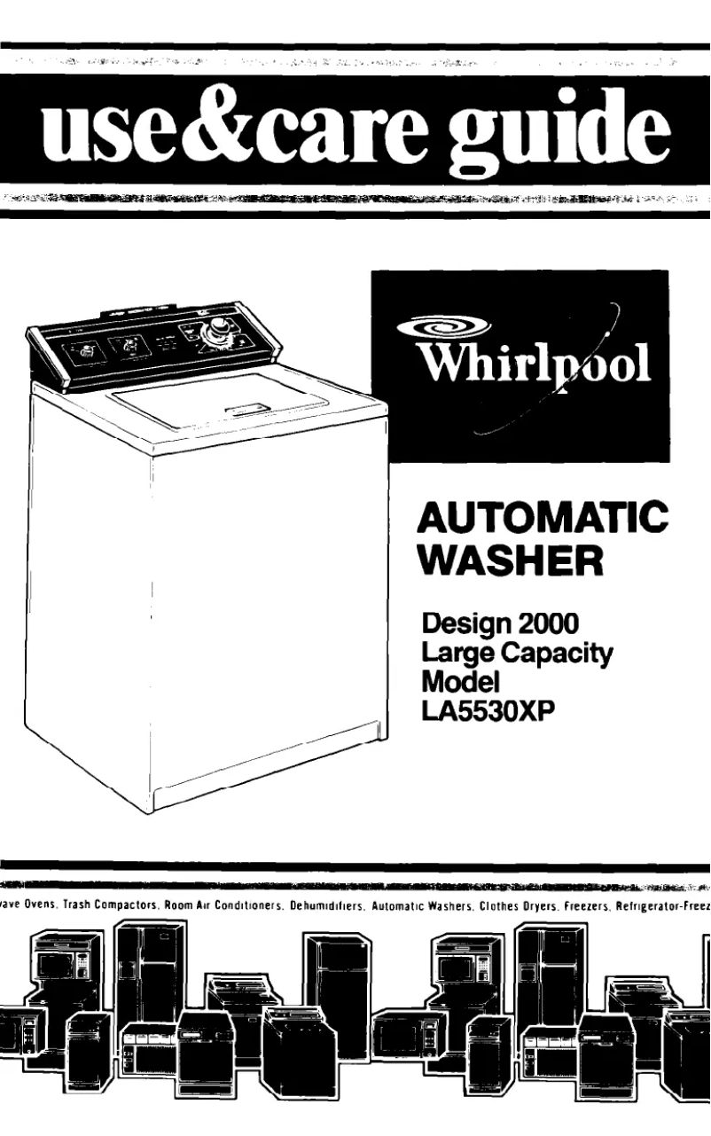 Page 1 de la notice Manuel utilisateur Whirlpool LA5530XP
