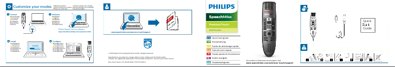 Page 1 de la notice Manuel utilisateur Philips SpeechMike Premium Touch SMP3810
