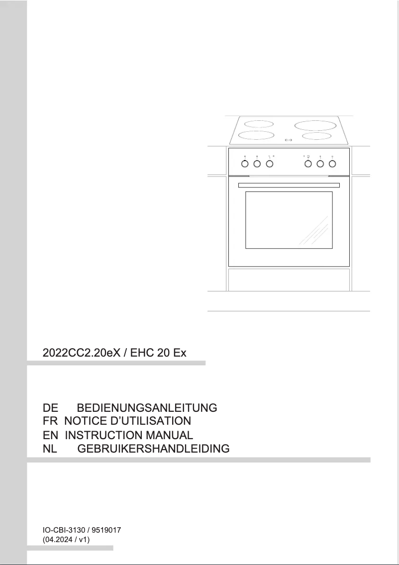 Page n°1 - Manuel utilisateur Amica EHC 20 Ex