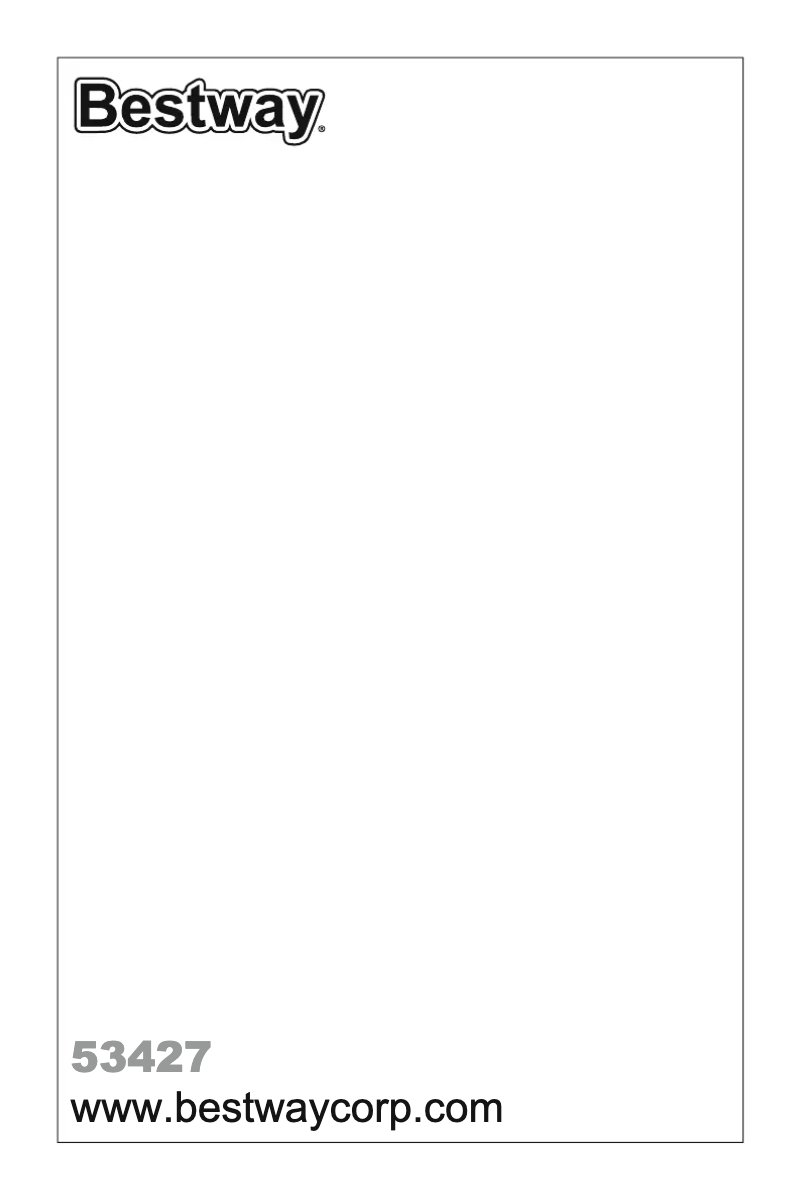 Page n°1 - Manuel utilisateur Bestway H2OGO! 53427