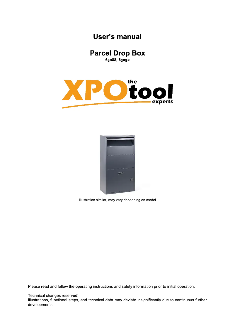 Page 1 de la notice Manuel utilisateur WilTec 63092