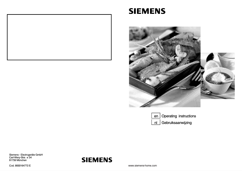 Page n°1 - Mode d'emploi Siemens EC775SB20N