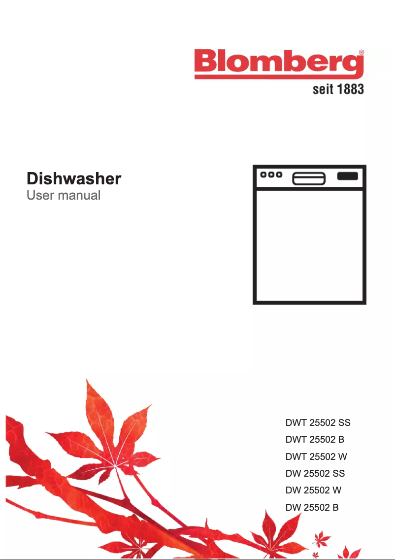 Page n°1 - Manuel utilisateur Blomberg DW 25502 W