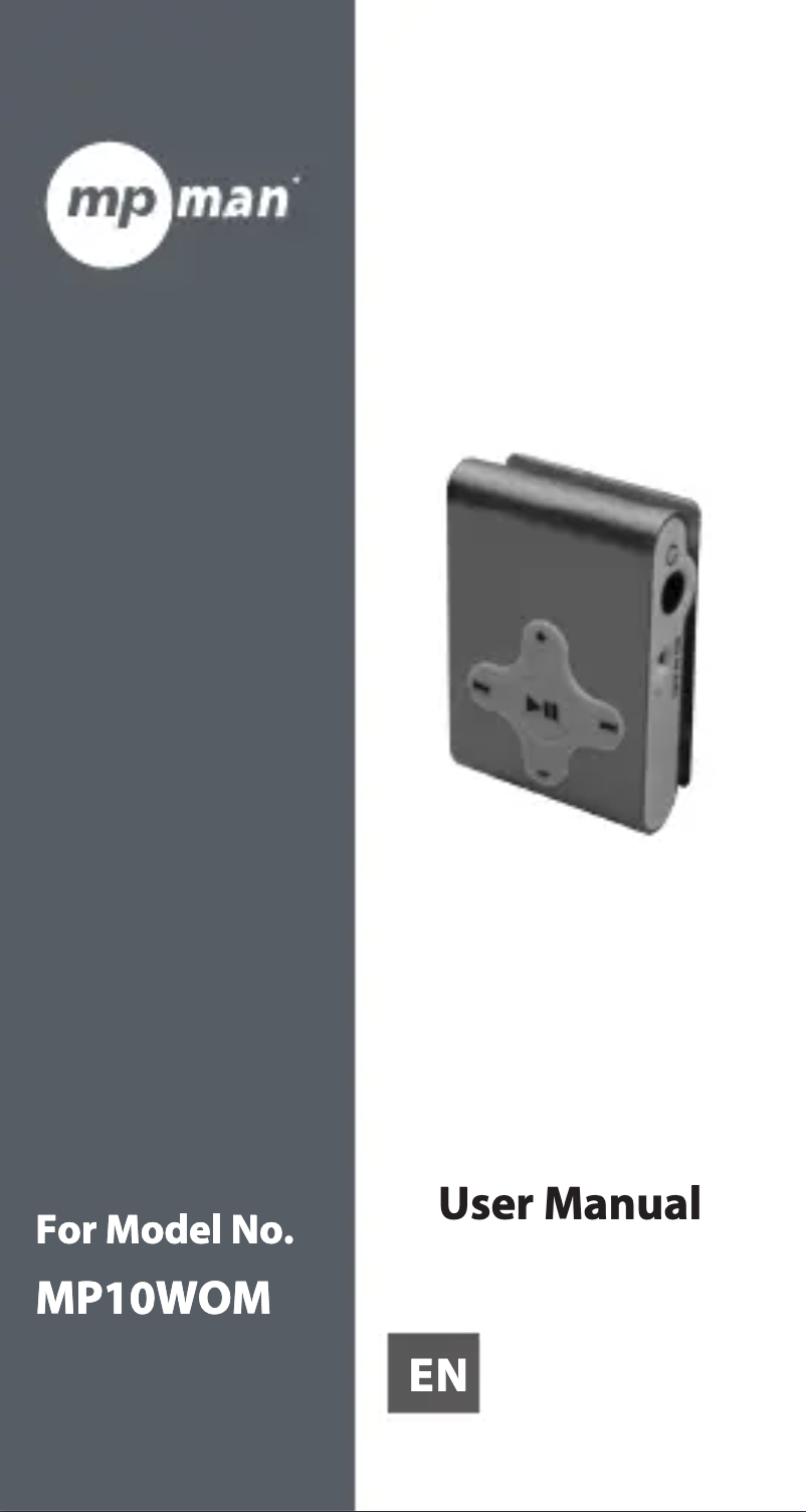 Página 1 del manual Manual de usuario Mpman MP10WOM