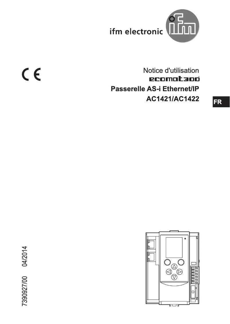 Page n°1 - Manuel utilisateur IFM AC1422