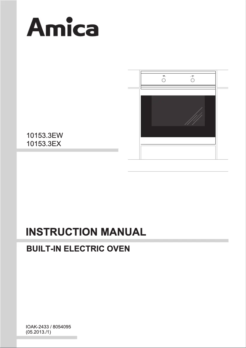 Page 1 de la notice Manuel utilisateur Amica 1053.3X