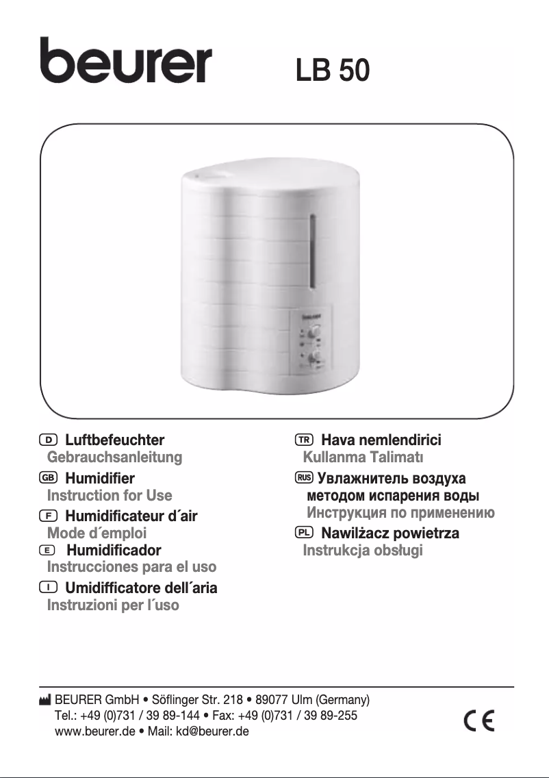 Image de la première page du manuel de l'appareil LB 50