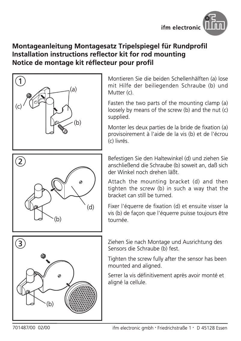 Page 1 de la notice Manuel utilisateur IFM E20904