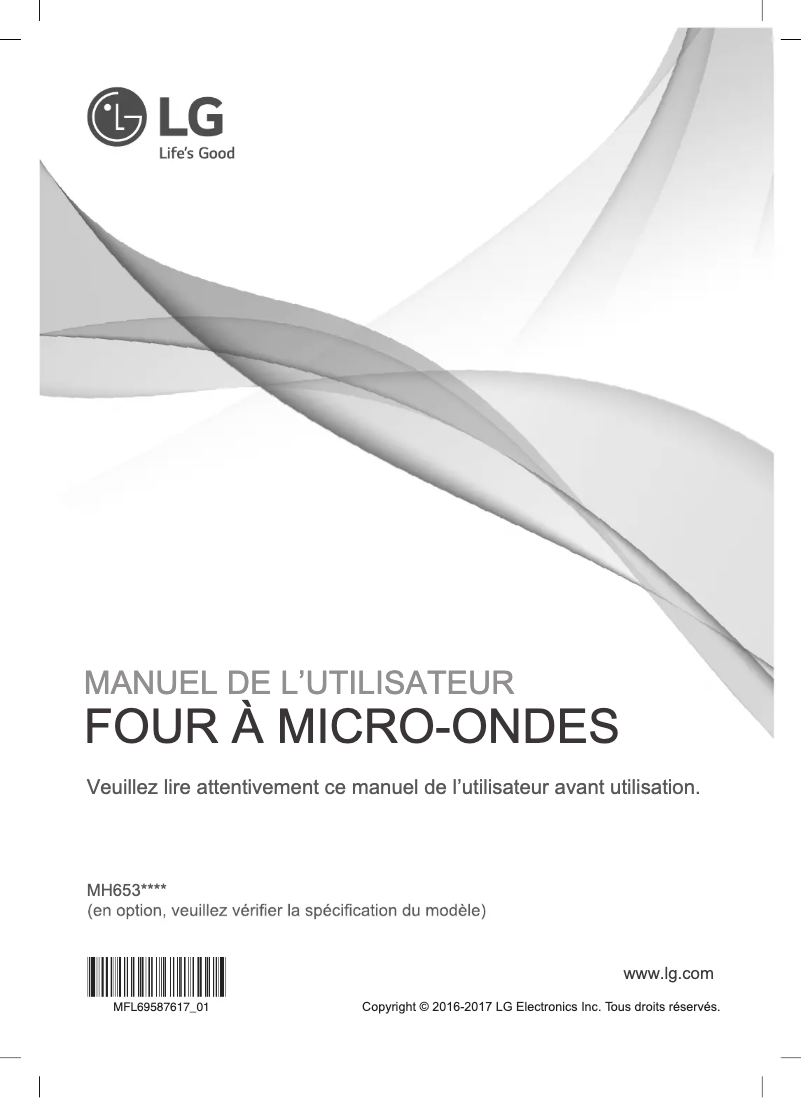 Page 1 de la notice Manuel utilisateur LG MH6535GDB