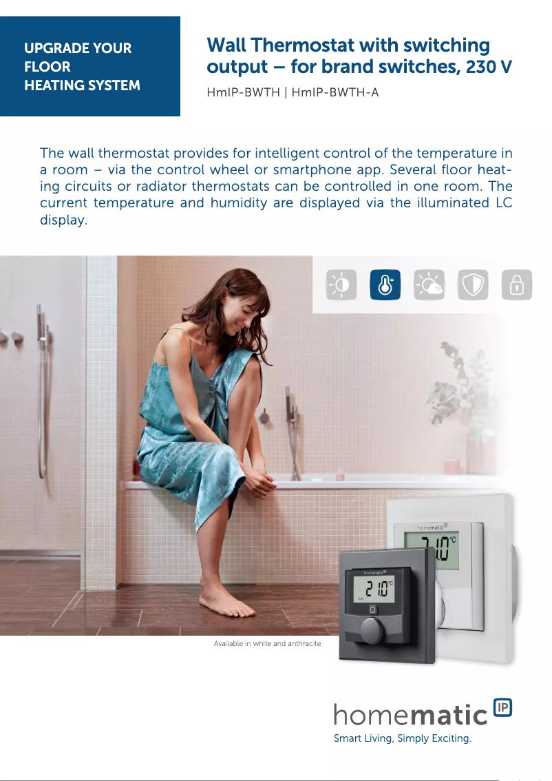 Image de la première page du manuel de l'appareil HmIP-BWTH-A