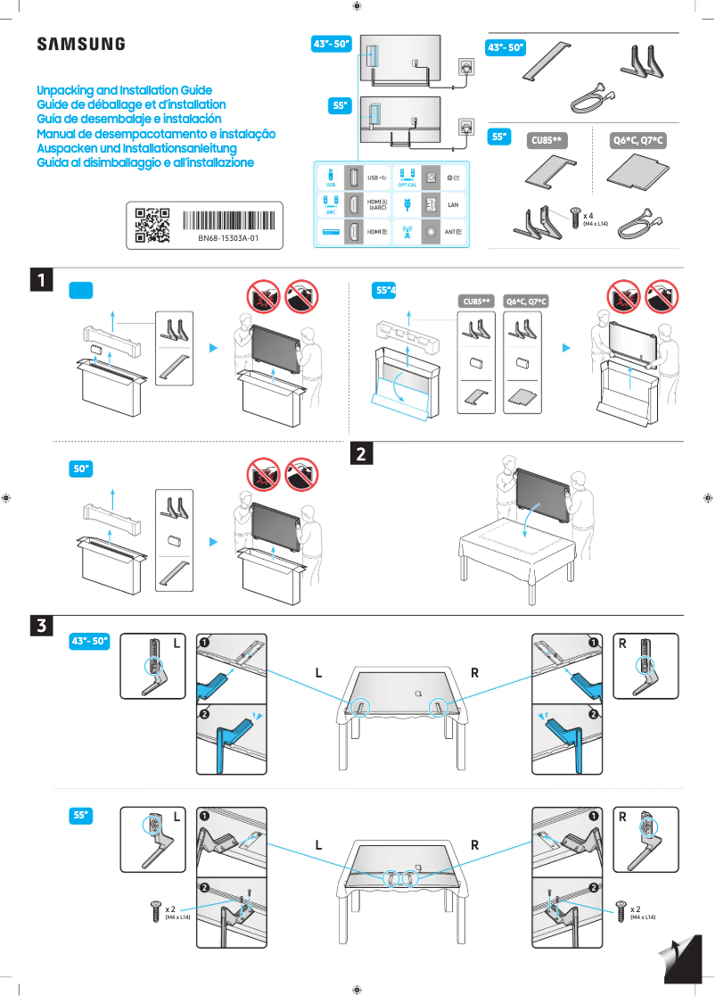 Página 1 del manual Manual de usuario Samsung QN55Q65CAG
