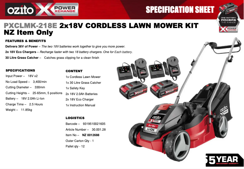 Imagen de la primera página del manual del dispositivo PXCLMK-218E