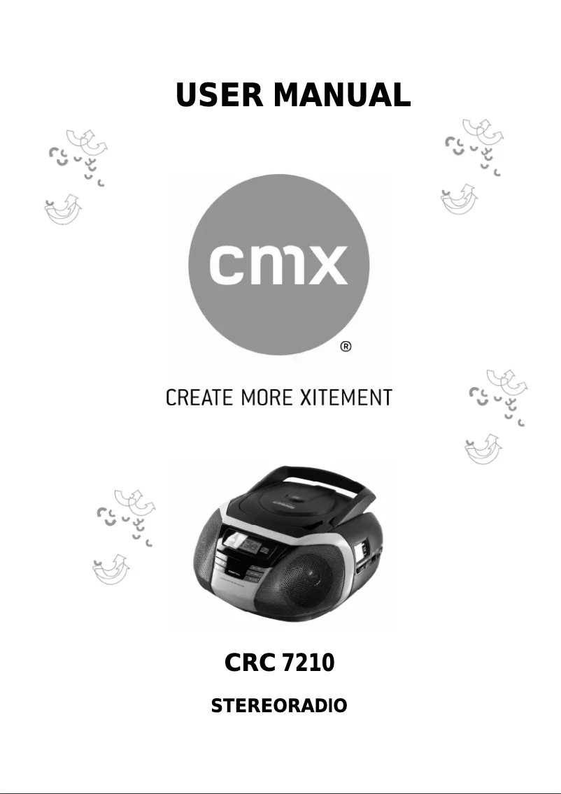 Image de la première page du manuel de l'appareil CRC 7210