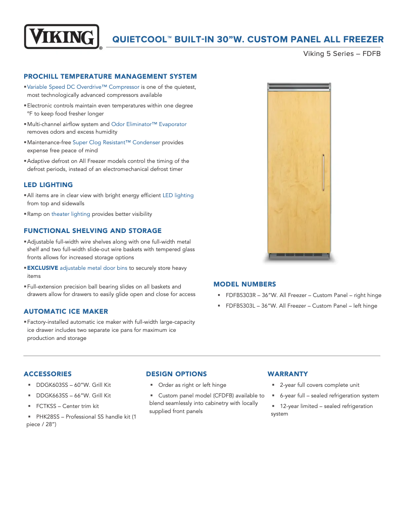 Image de la première page du manuel de l'appareil FDFB5303L