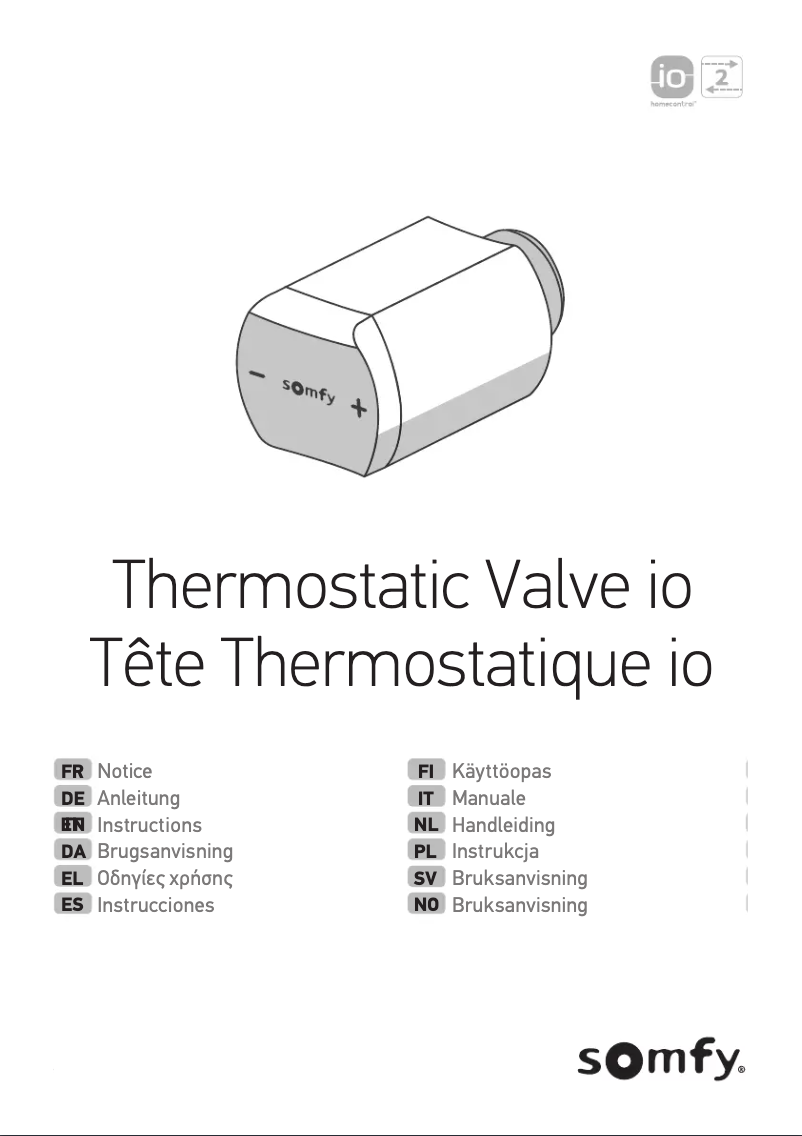 Image de la première page du manuel de l'appareil Thermostatic Valve io