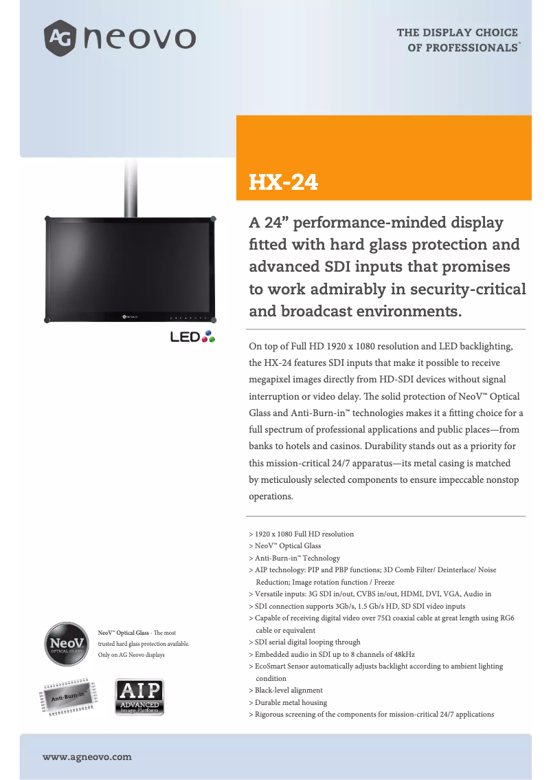 Image de la première page du manuel de l'appareil HX-24